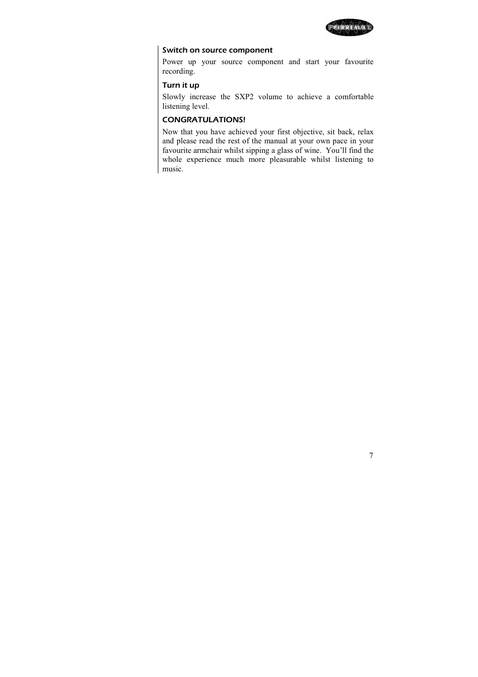 Perreaux Passive Preamplifier Silhouette SXP2 User Manual | Page 8 / 23