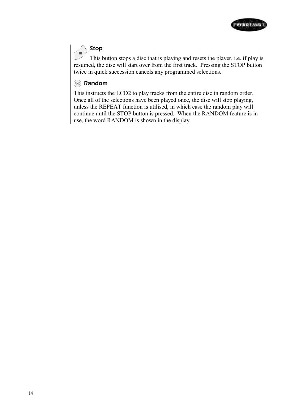 Perreaux ECD2 User Manual | Page 15 / 32