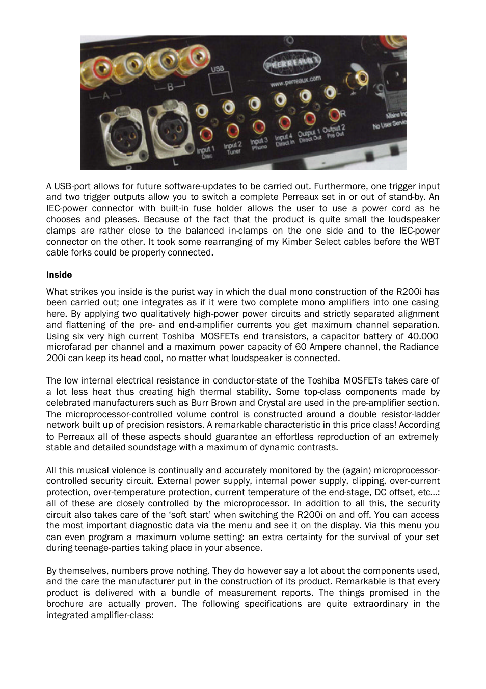 Perreaux R200i User Manual | Page 3 / 7