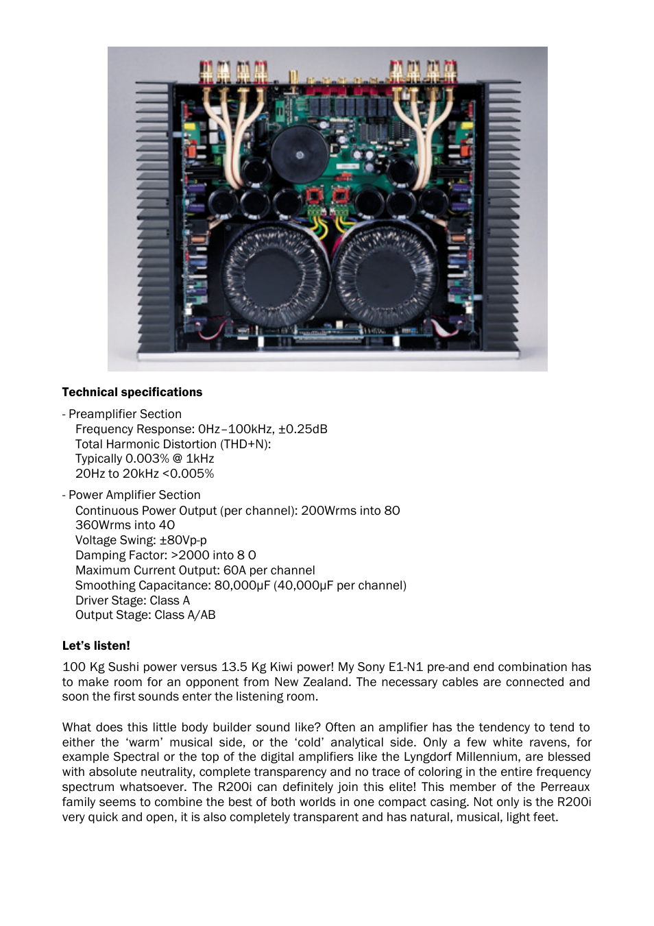 Perreaux R200i User Manual | Page 4 / 7