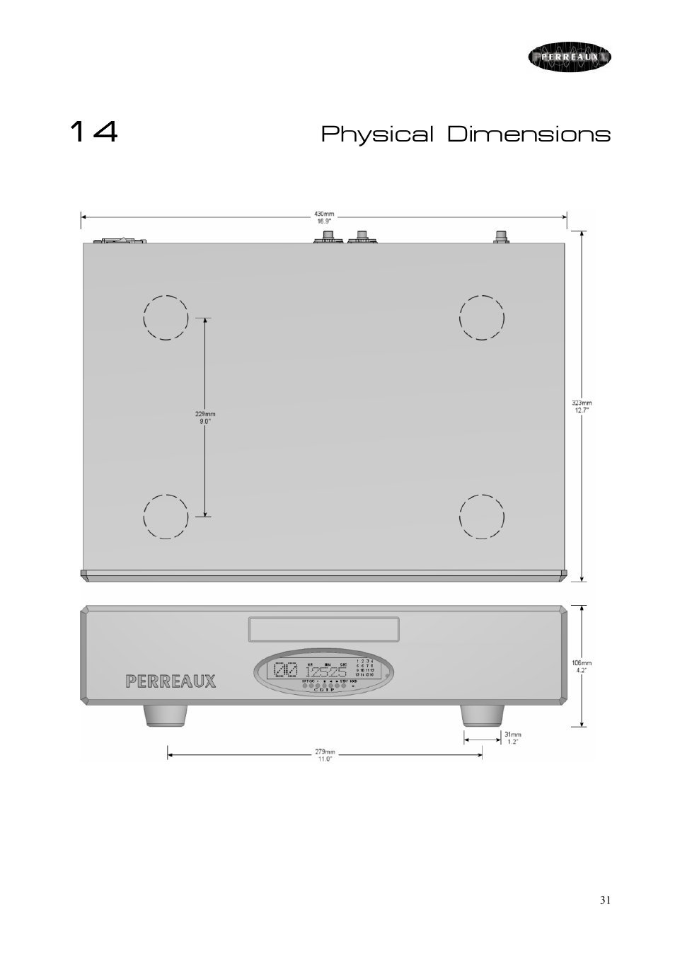 Perreaux CD Player User Manual | Page 31 / 33