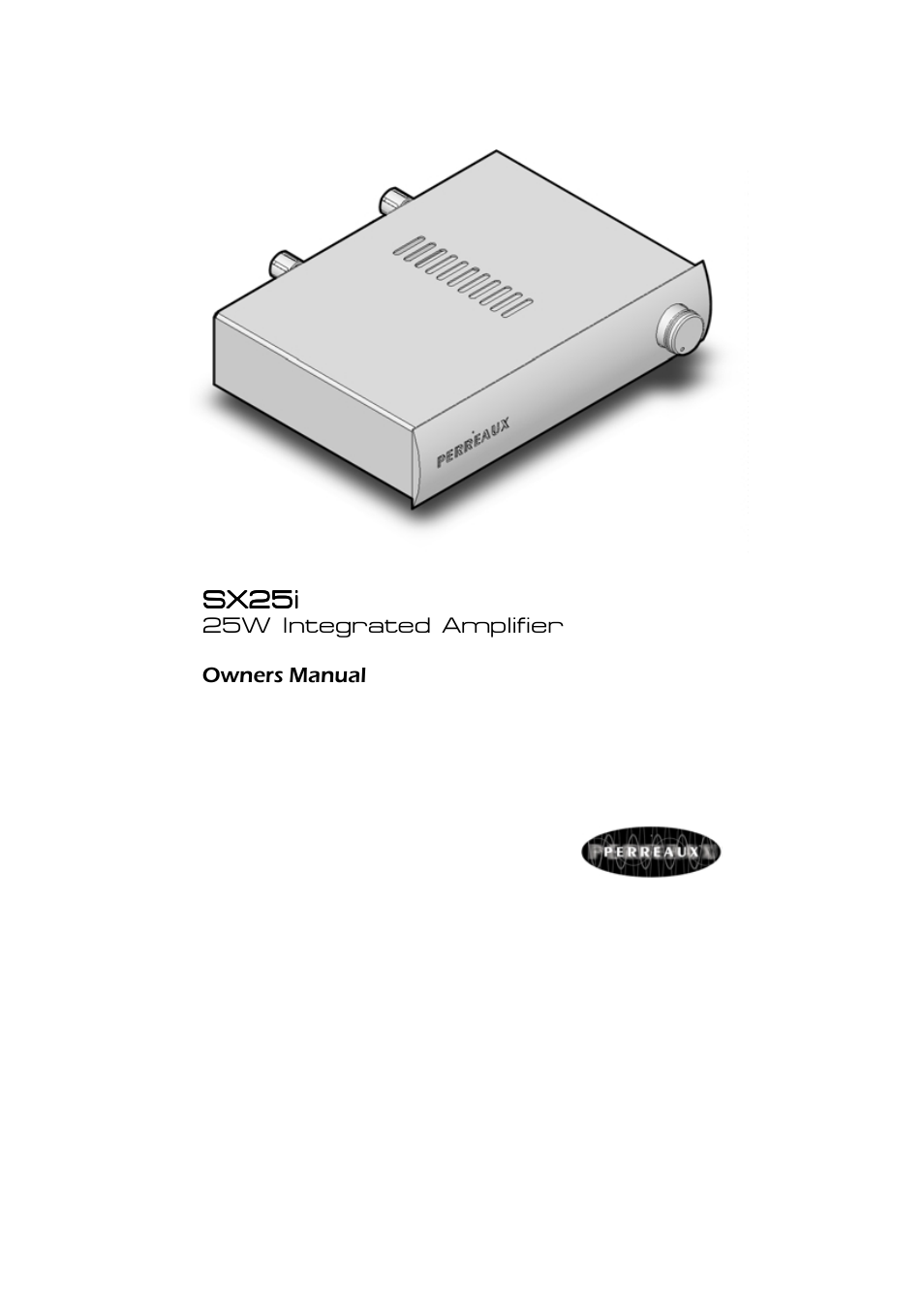 Perreaux SX25i User Manual | 27 pages