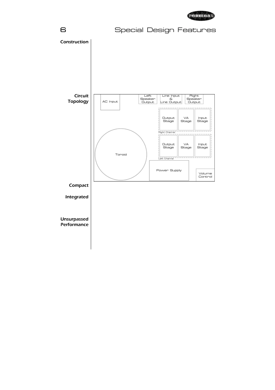 6special design features | Perreaux SX25i User Manual | Page 15 / 27