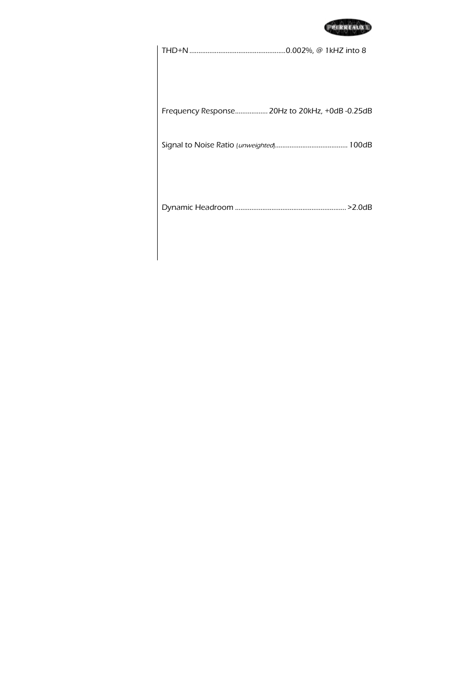 Perreaux SX25i User Manual | Page 24 / 27