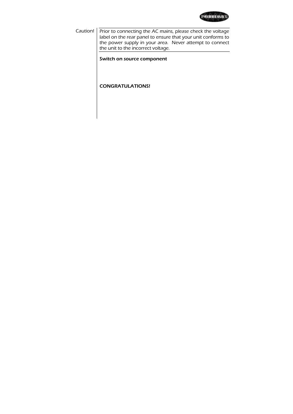 Perreaux SXH2 User Manual | Page 9 / 27