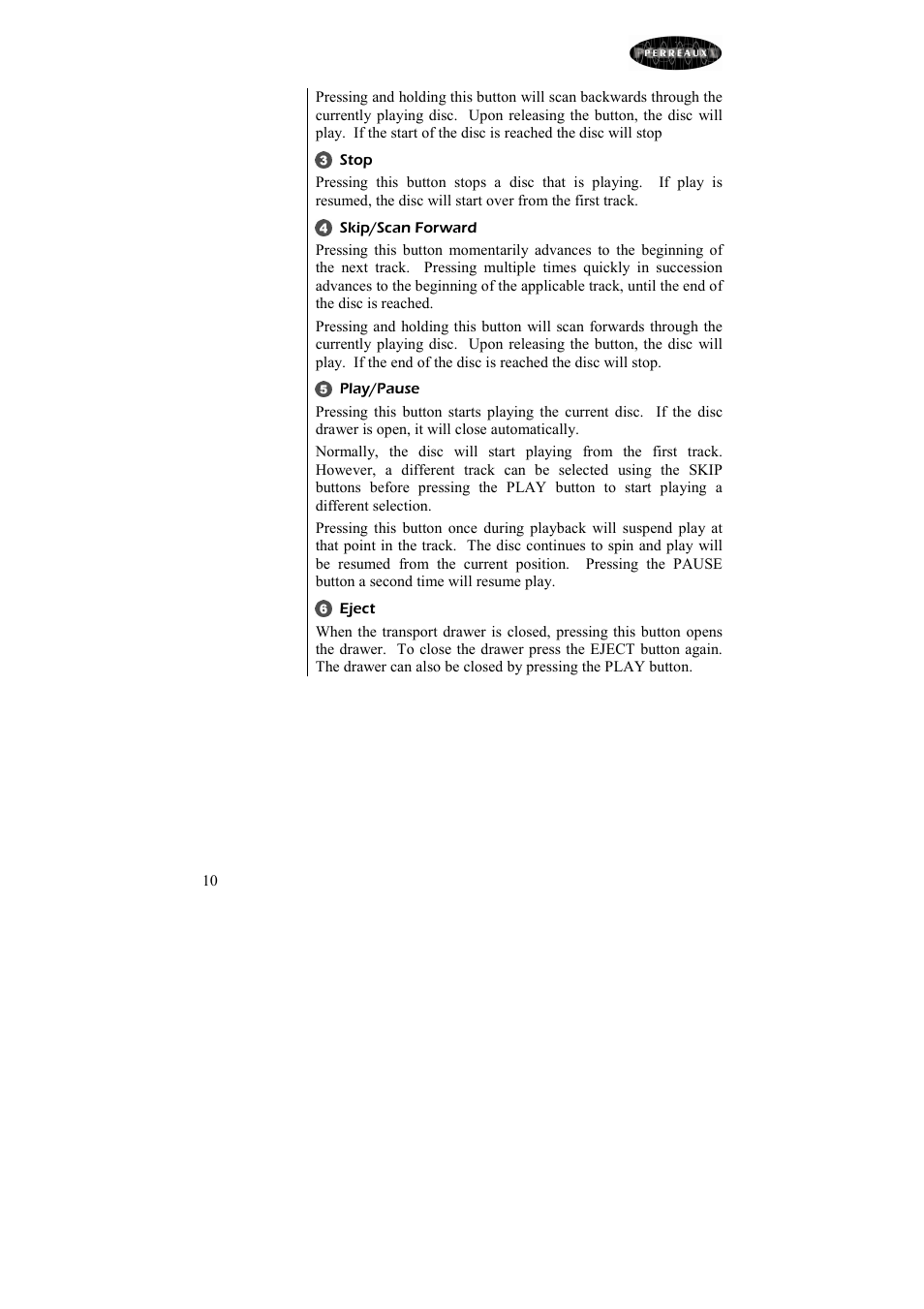 Perreaux Silhouette SXCD User Manual | Page 11 / 35