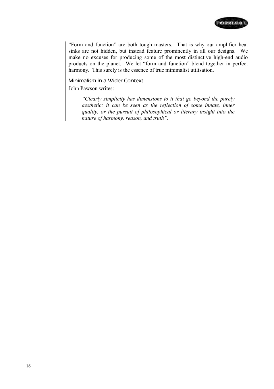 Perreaux E160 User Manual | Page 17 / 38