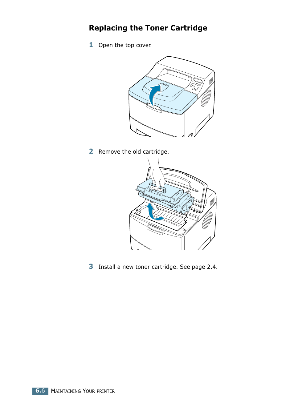 Replacing the toner cartridge | Tally Genicom Tally Mono Laser 9025N User Manual | Page 121 / 214