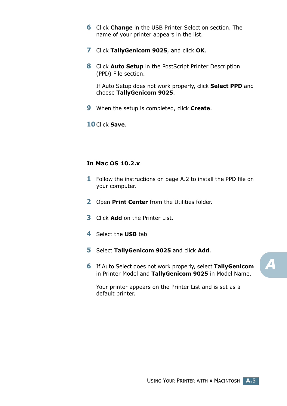 Tally Genicom Tally Mono Laser 9025N User Manual | Page 154 / 214