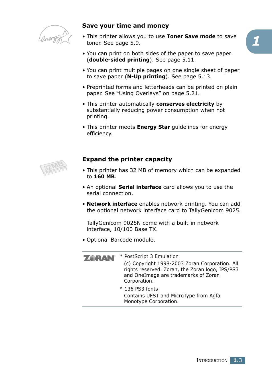 Tally Genicom Tally Mono Laser 9025N User Manual | Page 16 / 214