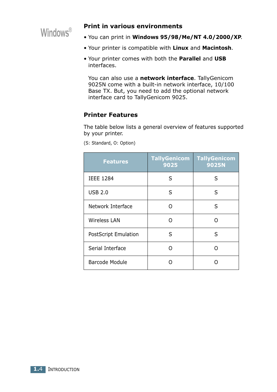 Tally Genicom Tally Mono Laser 9025N User Manual | Page 17 / 214