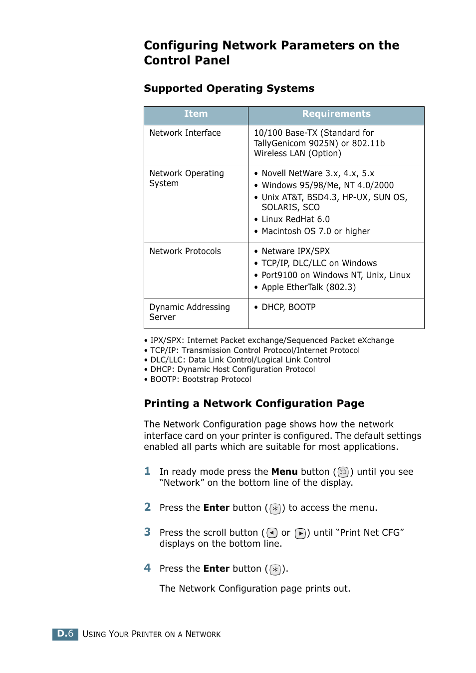 Tally Genicom Tally Mono Laser 9025N User Manual | Page 181 / 214