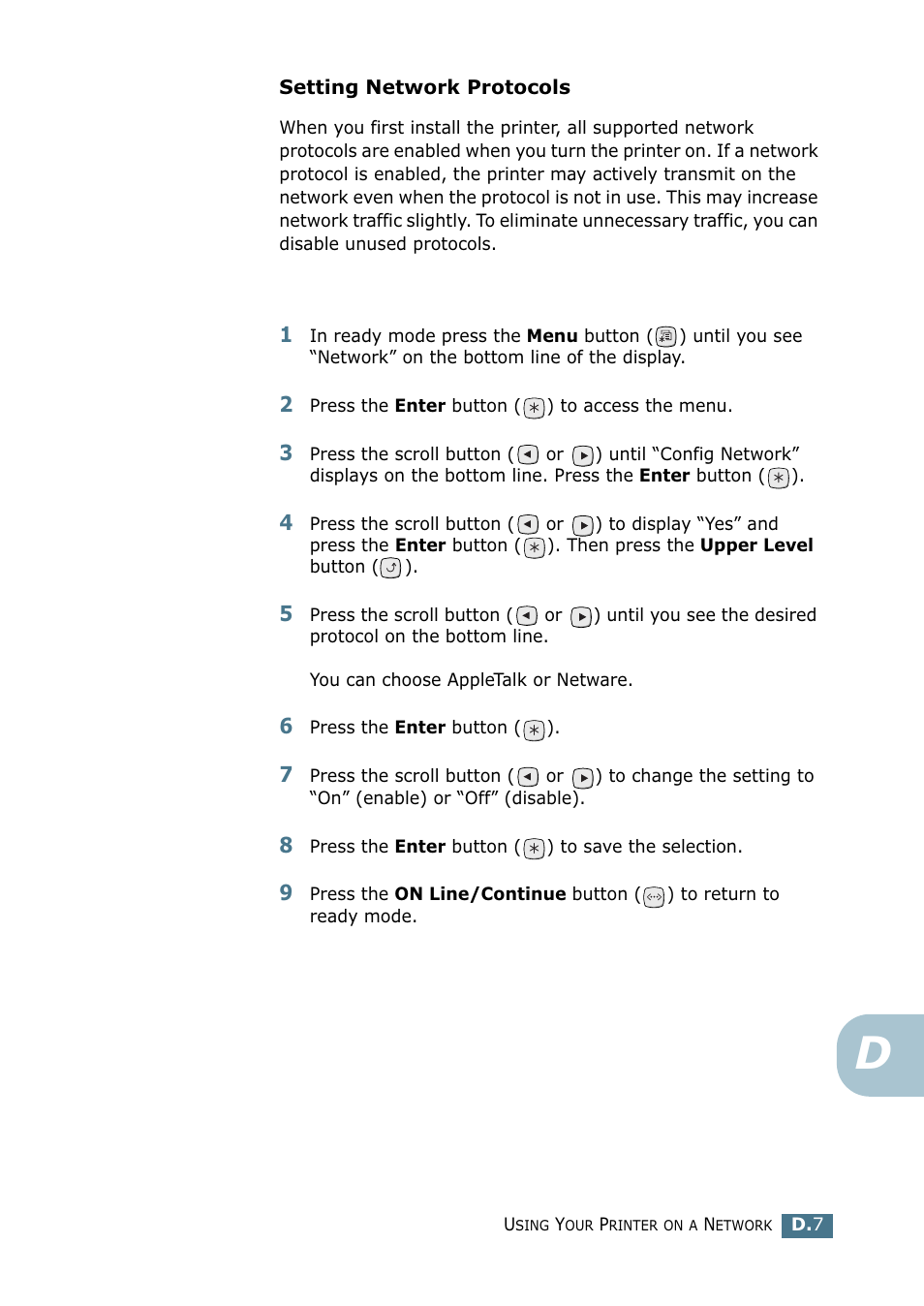 Tally Genicom Tally Mono Laser 9025N User Manual | Page 182 / 214