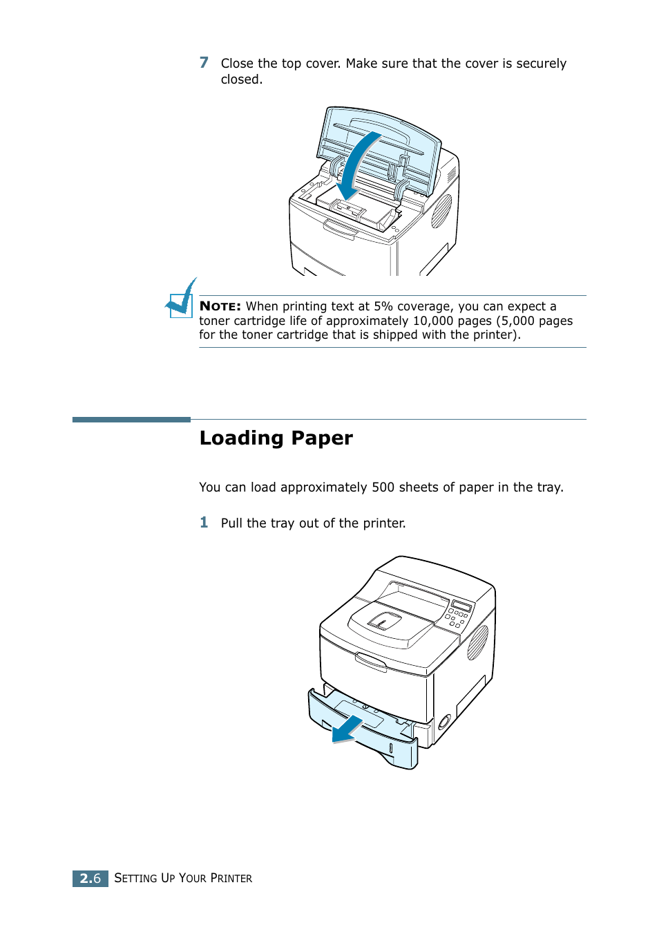 Loading paper | Tally Genicom Tally Mono Laser 9025N User Manual | Page 25 / 214