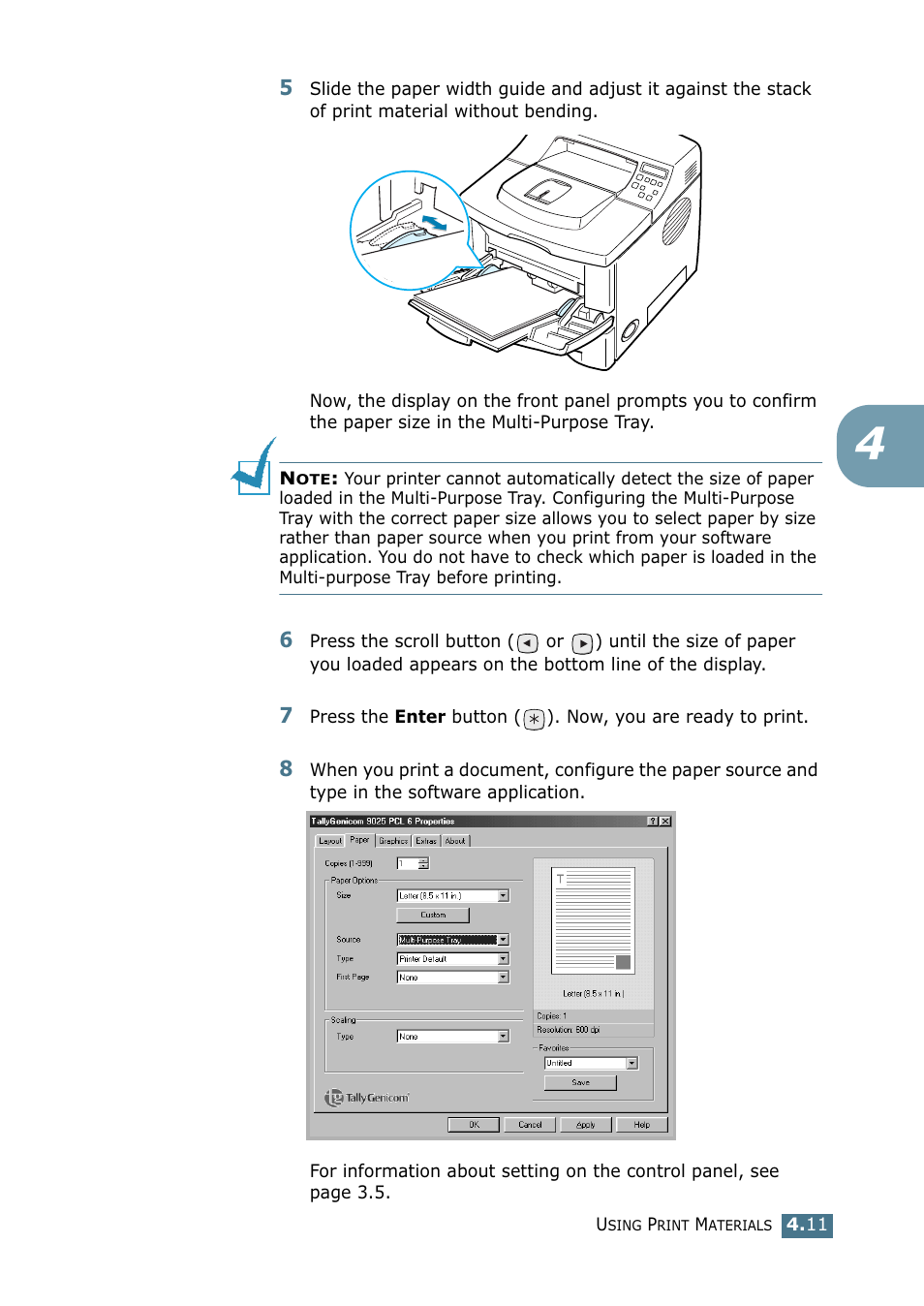 Tally Genicom Tally Mono Laser 9025N User Manual | Page 74 / 214