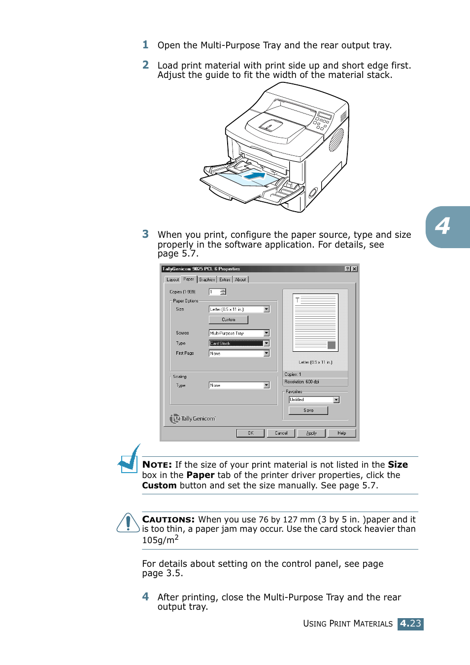 Tally Genicom Tally Mono Laser 9025N User Manual | Page 86 / 214