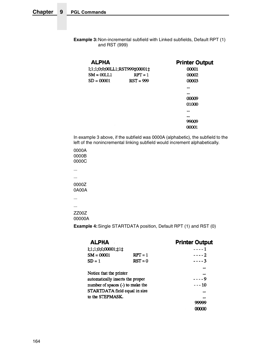 Tally Genicom 6600 User Manual | Page 164 / 330