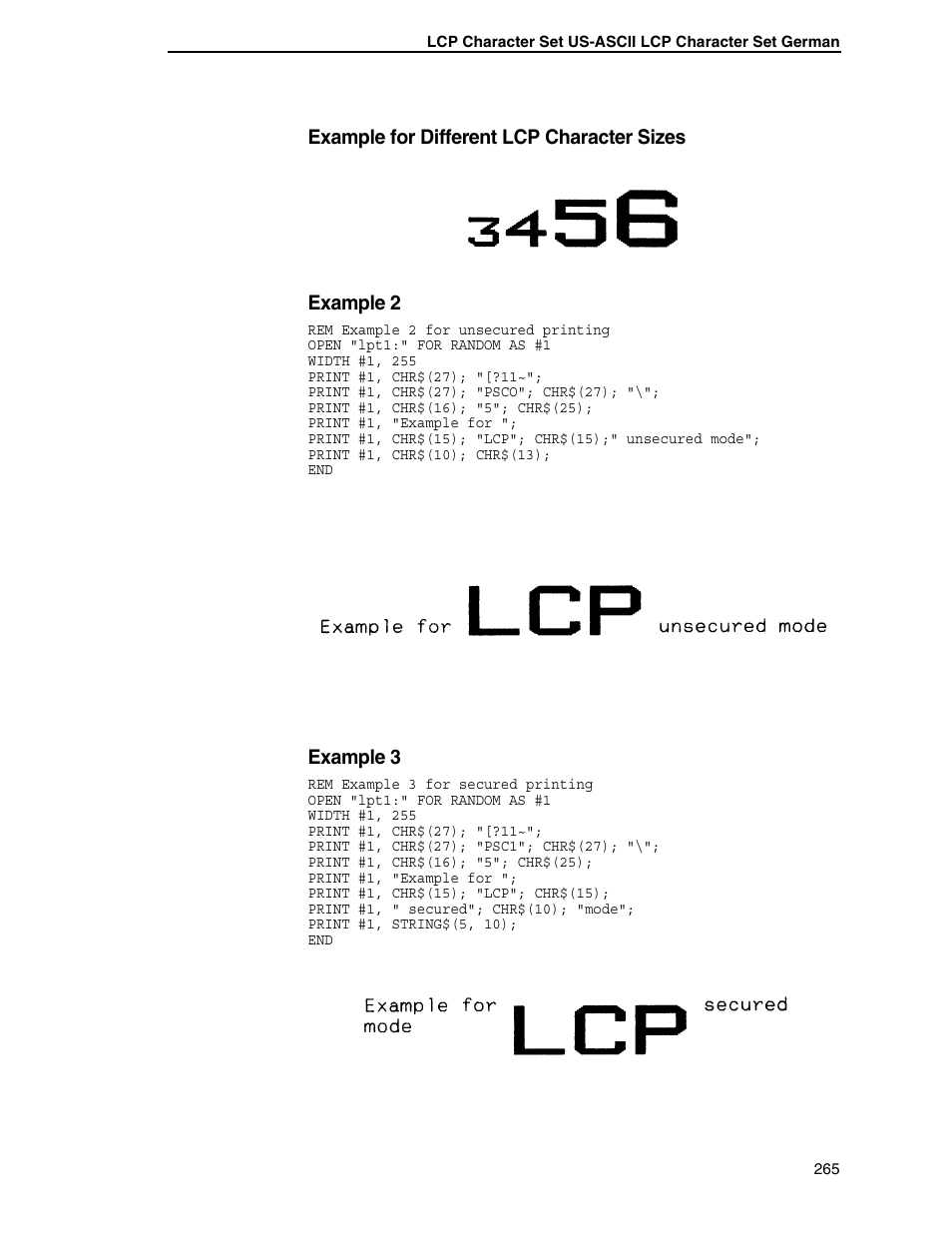 Example 3 | Tally Genicom 6600 User Manual | Page 265 / 330