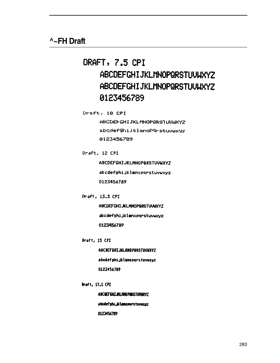 Fh draft | Tally Genicom 6600 User Manual | Page 283 / 330