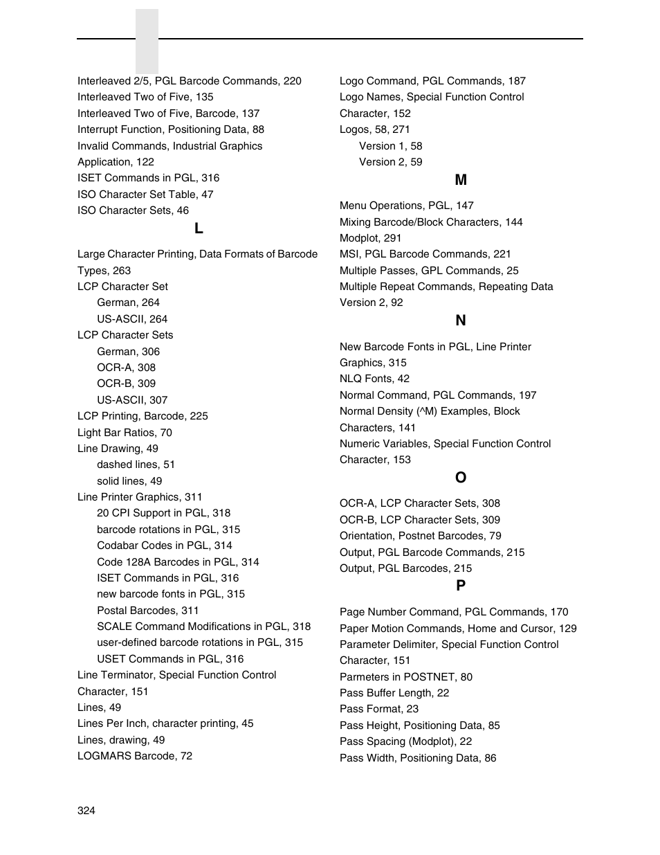 Tally Genicom 6600 User Manual | Page 324 / 330