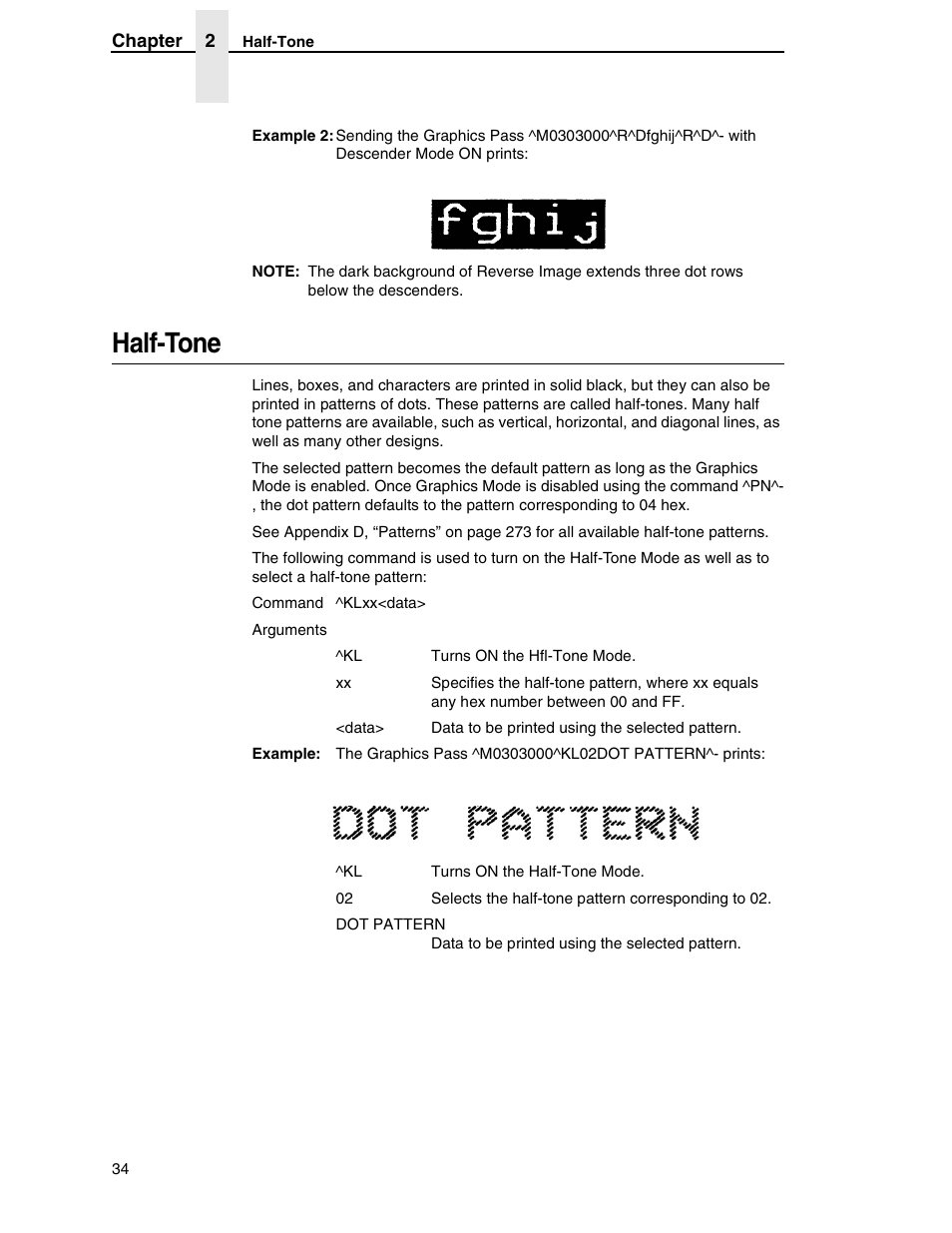 Half-tone | Tally Genicom 6600 User Manual | Page 34 / 330