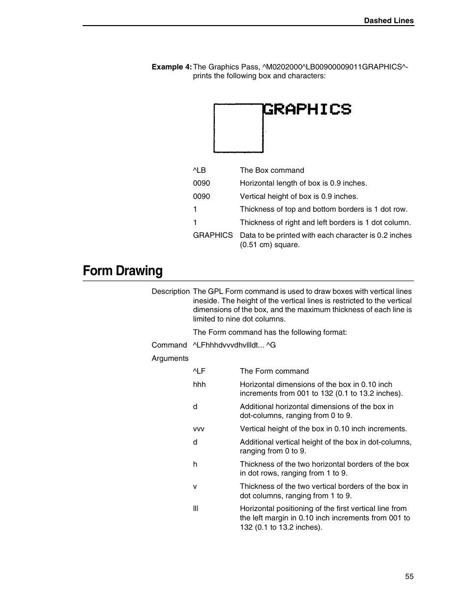 Form drawing | Tally Genicom 6600 User Manual | Page 55 / 330