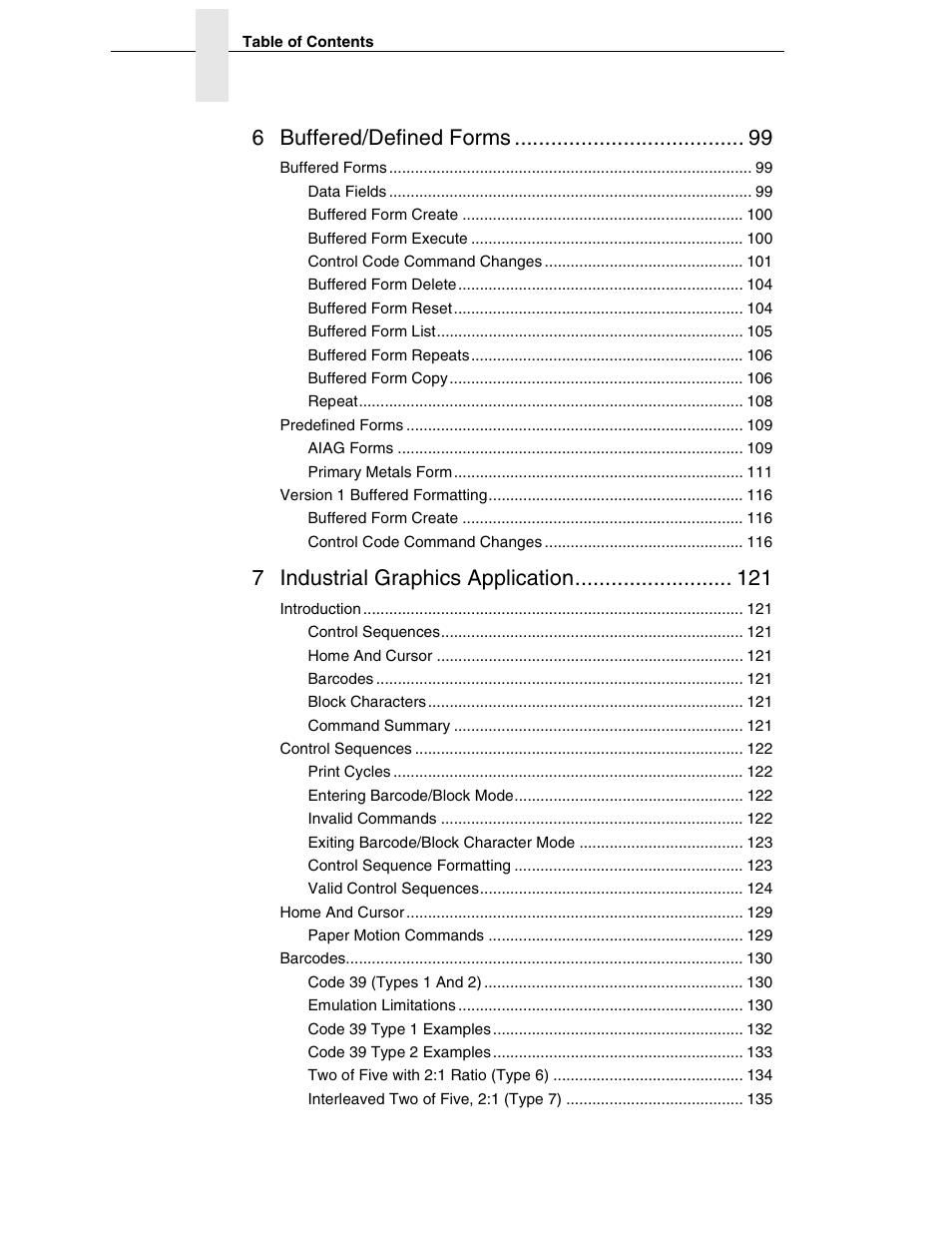 6 buffered/defined forms, 7 industrial graphics application | Tally Genicom 6600 User Manual | Page 8 / 330