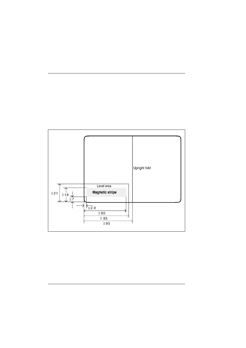 Position and measurements for msr magnetic stripes | Tally Genicom T5023+ User Manual | Page 218 / 404