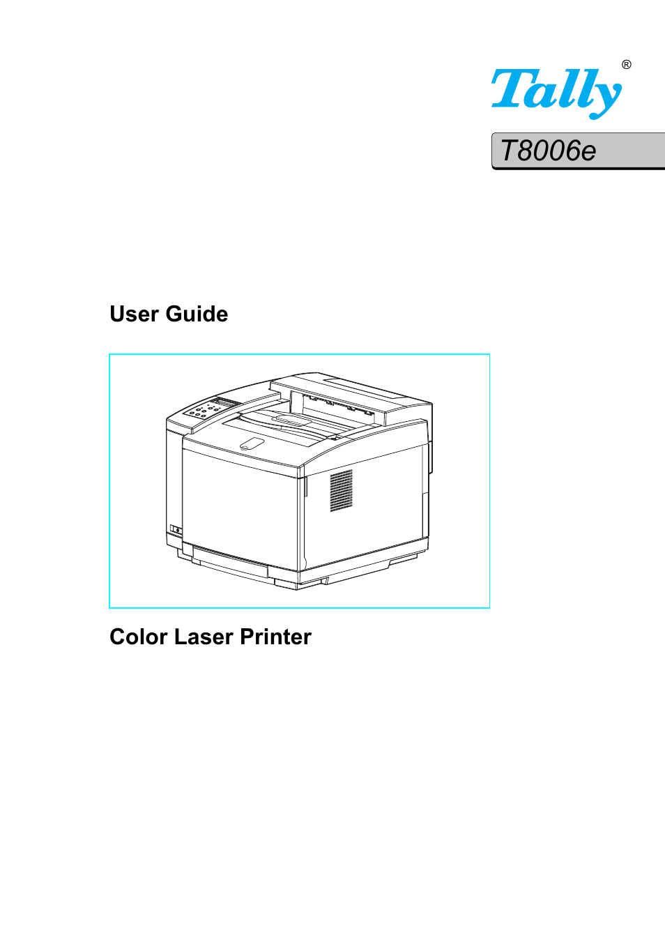 Tally Genicom Tally Colour Laser T8006e User Manual | 200 pages