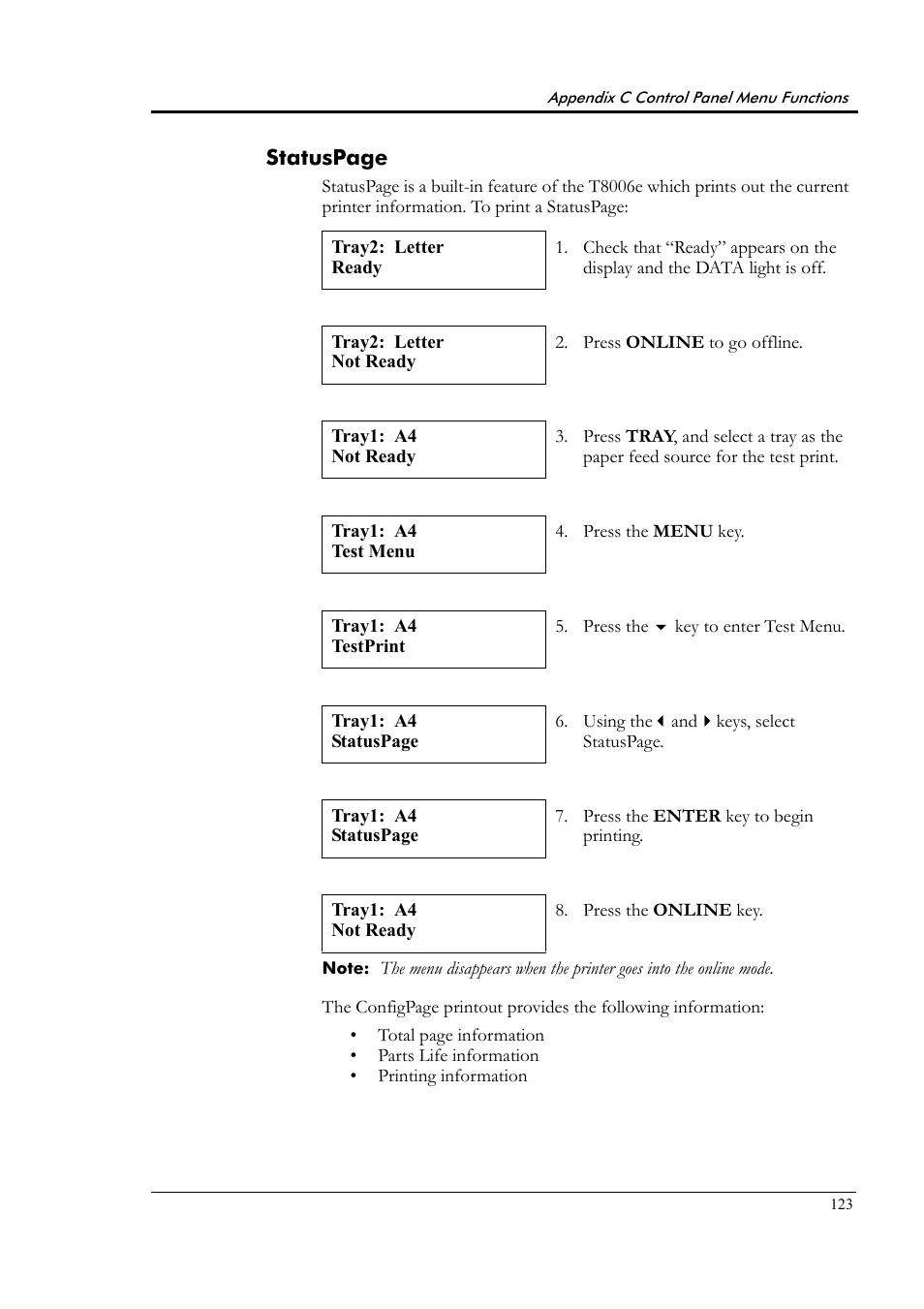 Tally Genicom Tally Colour Laser T8006e User Manual | Page 131 / 200