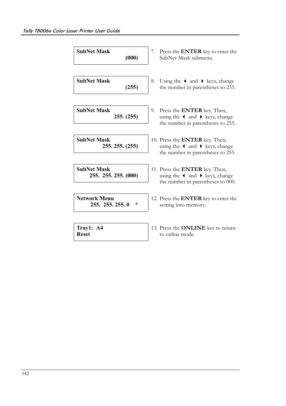 Tally Genicom Tally Colour Laser T8006e User Manual | Page 150 / 200