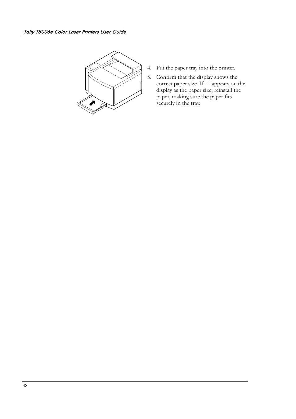 Tally Genicom Tally Colour Laser T8006e User Manual | Page 46 / 200