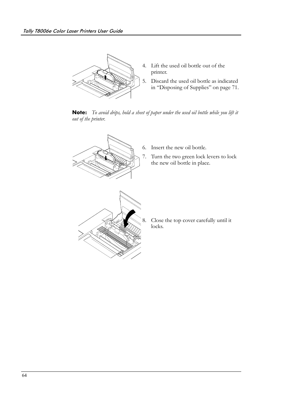 Tally Genicom Tally Colour Laser T8006e User Manual | Page 72 / 200