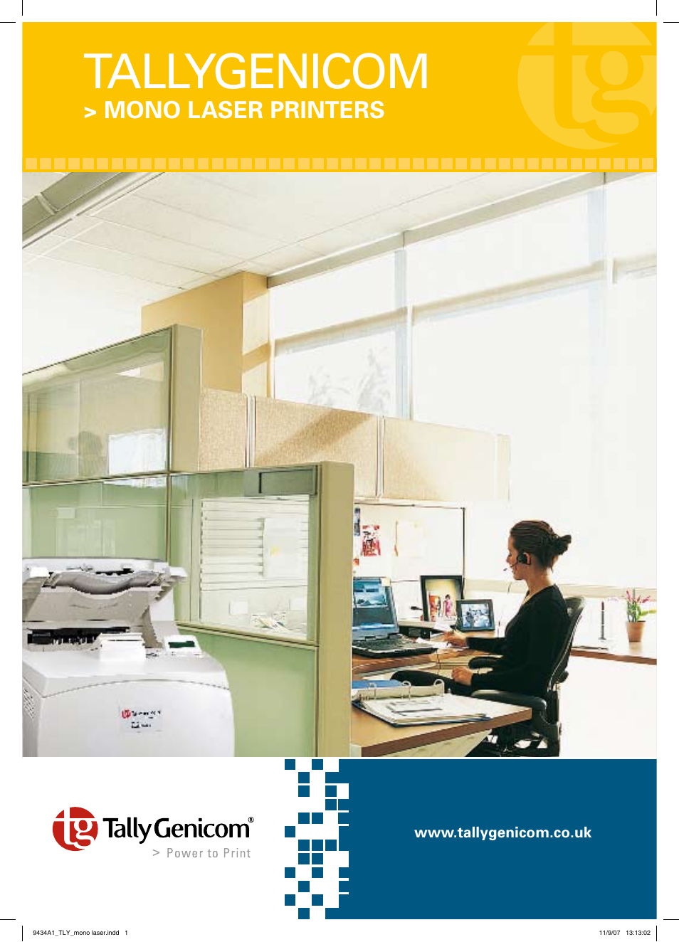 Tally Genicom 9330ND User Manual | 3 pages