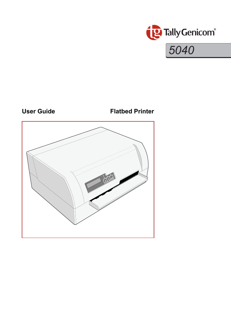 Tally Genicom 5040 User Manual | 142 pages