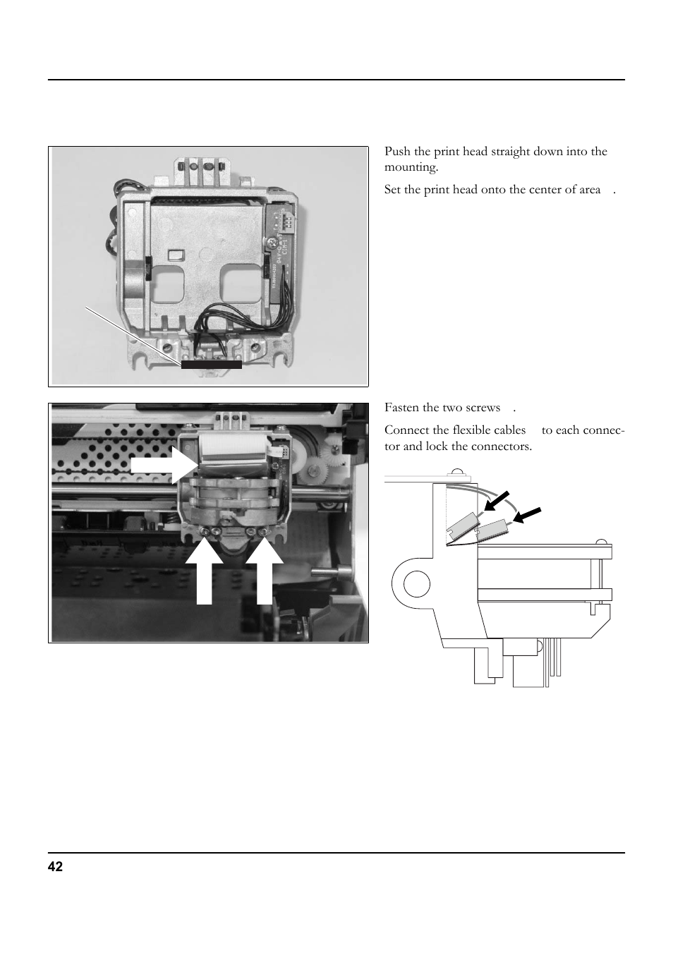 Inserting new print head | Tally Genicom 5040 User Manual | Page 50 / 142
