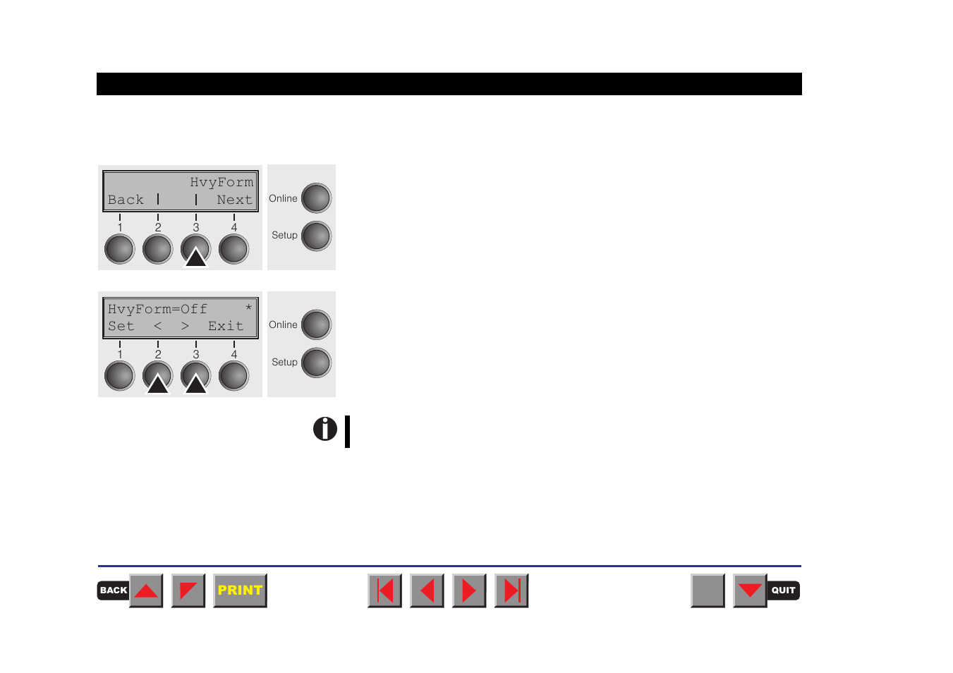 Setting for printing copy paper (hvyform) | Tally Genicom MATRIX PRINTER 2250 User Manual | Page 101 / 216