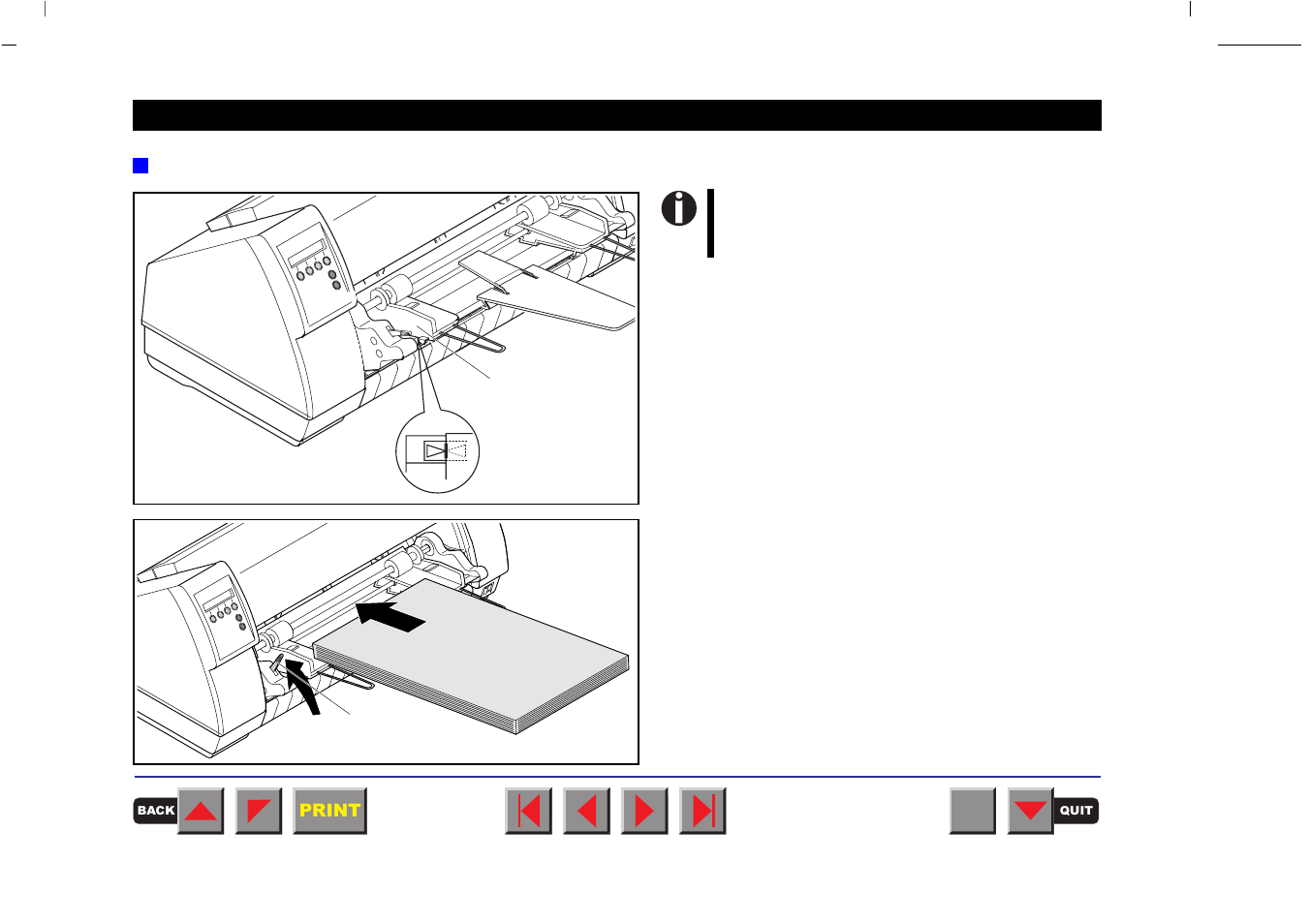 Inserting paper | Tally Genicom MATRIX PRINTER 2250 User Manual | Page 195 / 216