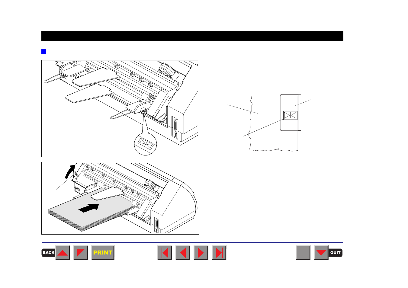 Inserting paper 1 | Tally Genicom MATRIX PRINTER 2250 User Manual | Page 201 / 216