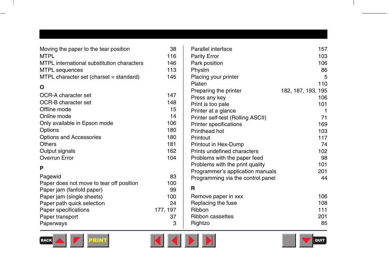 Tally Genicom MATRIX PRINTER 2250 User Manual | Page 214 / 216