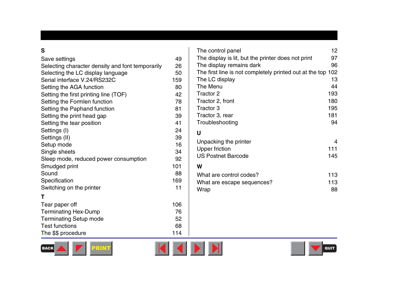 Tally Genicom MATRIX PRINTER 2250 User Manual | Page 215 / 216