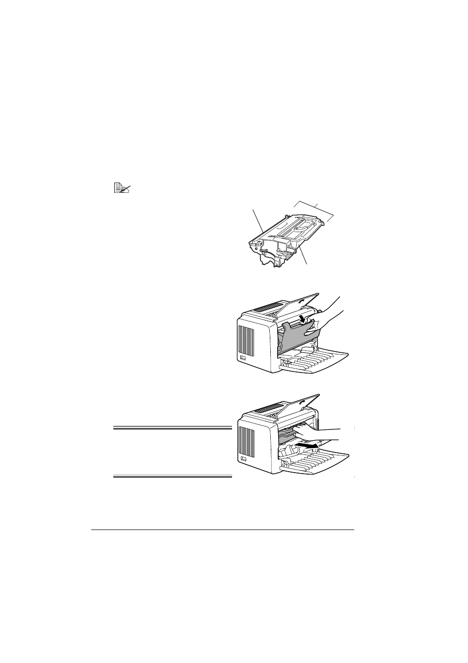 Replacing the toner cartridge, Replacing the toner cartridge 34 | Tally Genicom 9316 User Manual | Page 40 / 80