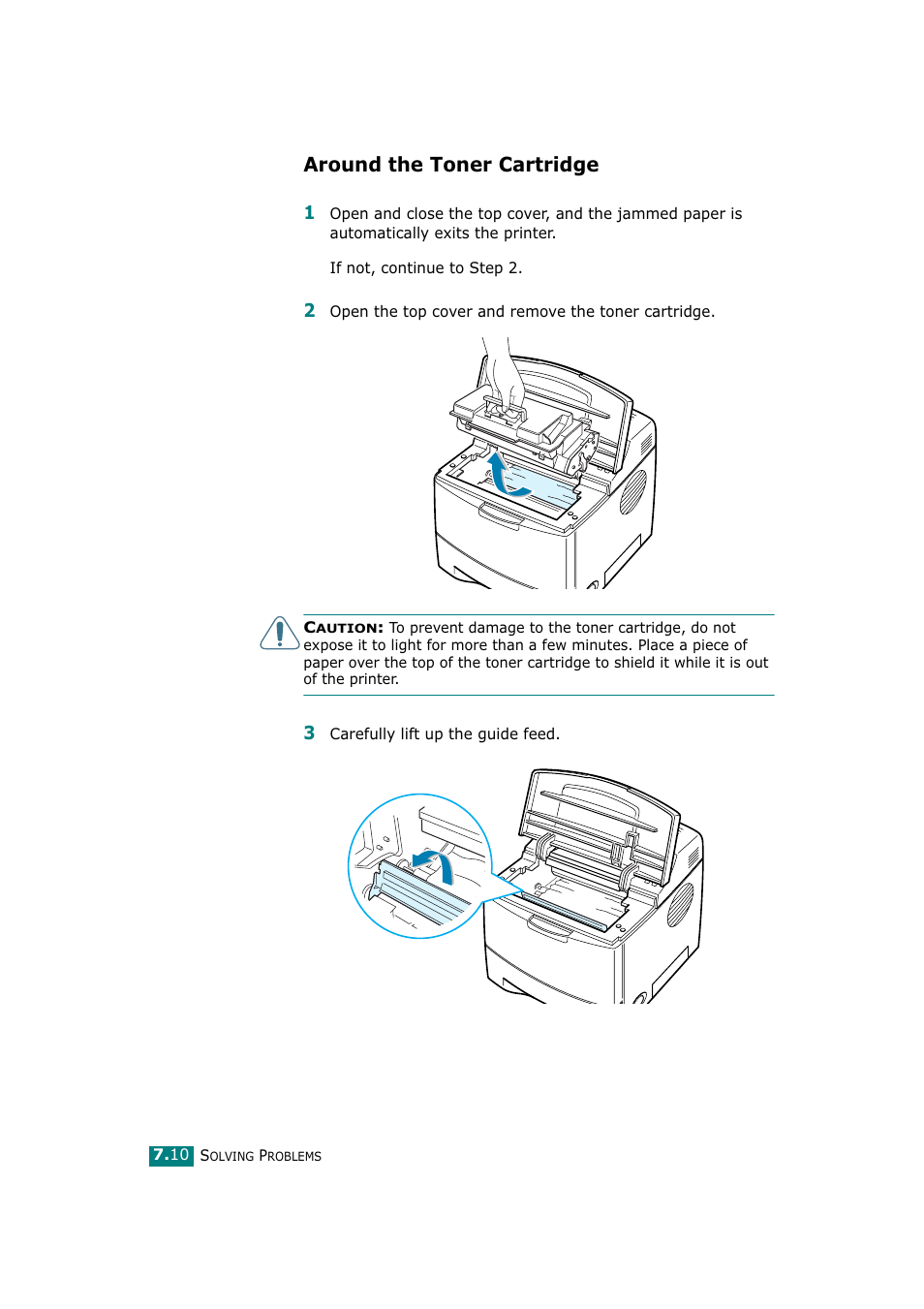 Around the toner cartridge | Tally Genicom Tally Mono Laser T9220 User Manual | Page 135 / 231