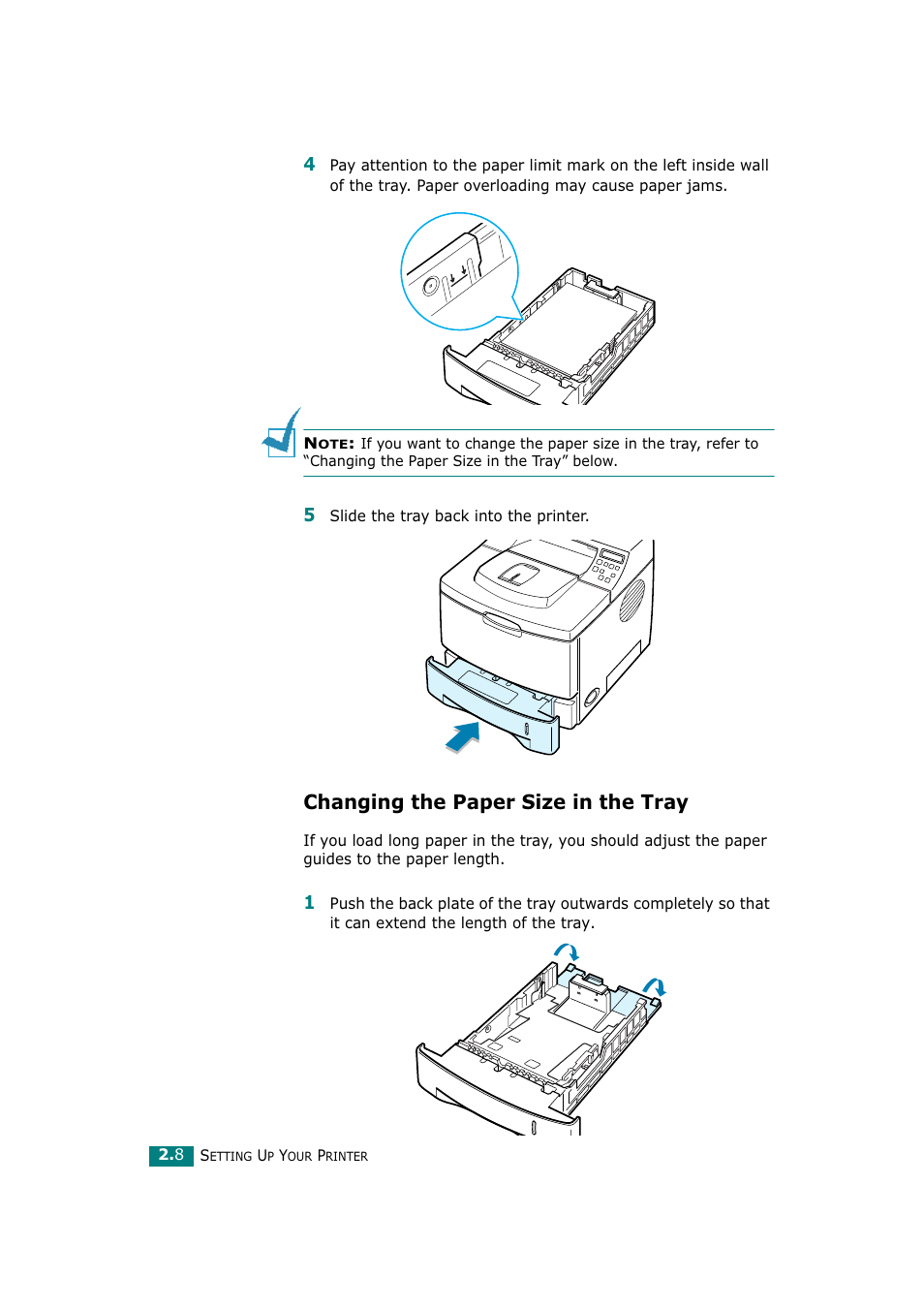 Changing the paper size in the tray | Tally Genicom Tally Mono Laser T9220 User Manual | Page 27 / 231