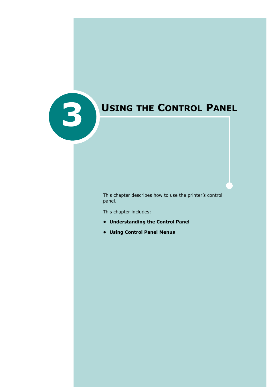 Using the control panel, Chapter 3 | Tally Genicom Tally Mono Laser T9220 User Manual | Page 42 / 231
