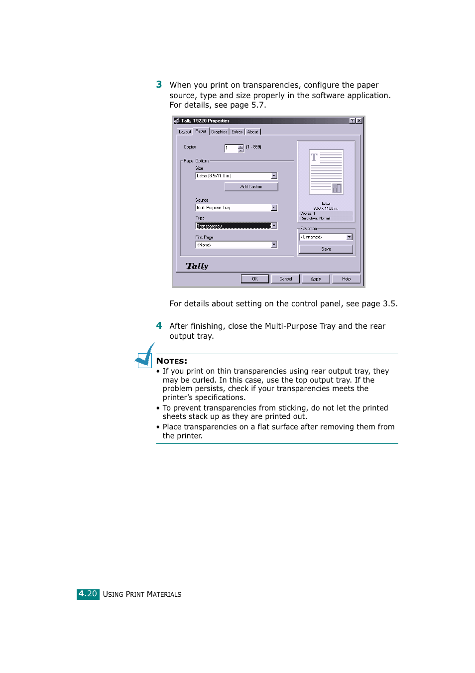 Tally Genicom Tally Mono Laser T9220 User Manual | Page 83 / 231