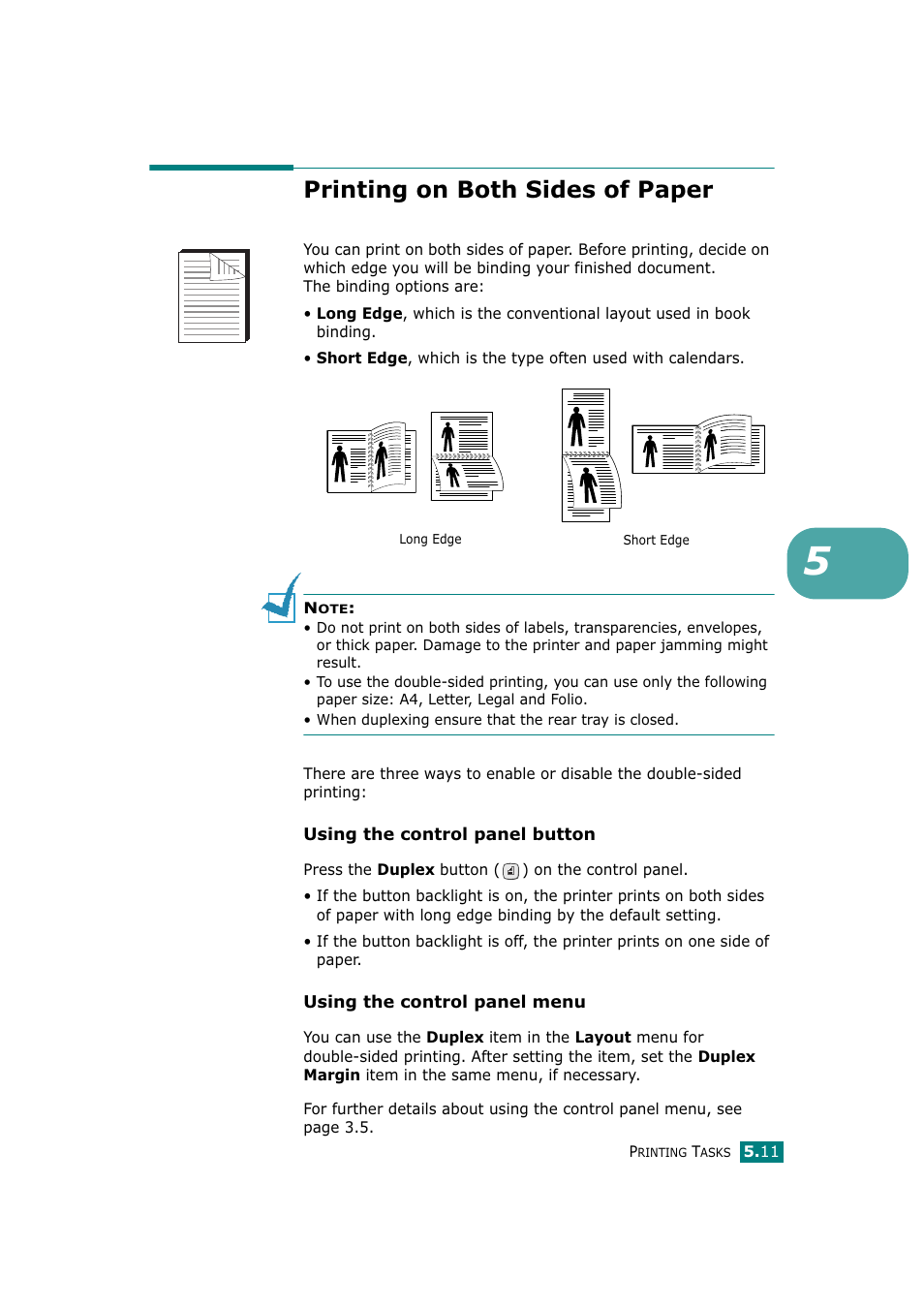 Printing on both sides of paper | Tally Genicom Tally Mono Laser T9220 User Manual | Page 98 / 231