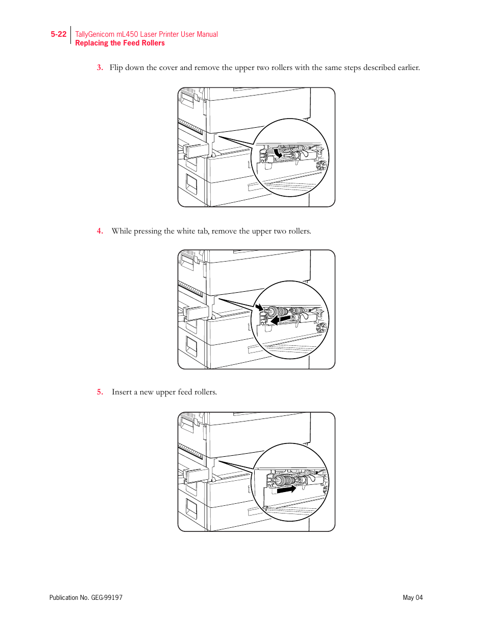 Tally Genicom mL450 User Manual | Page 130 / 232