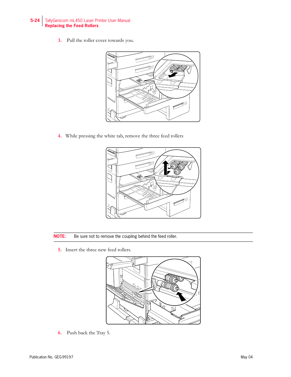 Tally Genicom mL450 User Manual | Page 132 / 232
