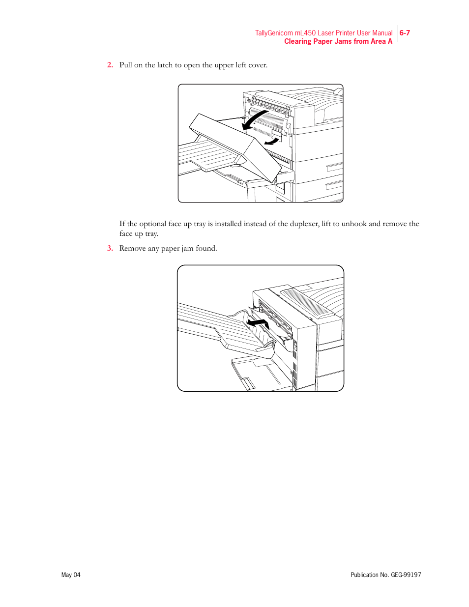Tally Genicom mL450 User Manual | Page 149 / 232